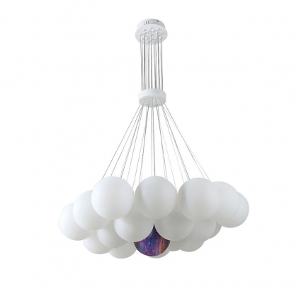 Подвесная люстра Kink Light Алди 08475-19,01, в современном стиле, цвет белый