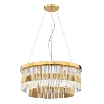 Подвесной светильник Divinare Brillante 6813/17 LM-8 в стиле модерн, цвет античная латунь