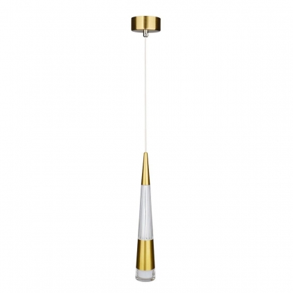 Подвесной светодиодный светильник Arte Lamp Sabik A6576SP-1PB в стиле Хай-тек, цвет медь