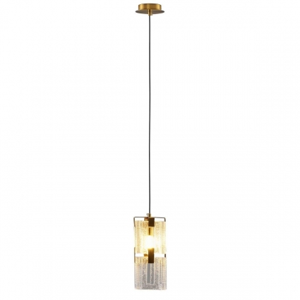 Подвесной светильник Moderli Lilly V11080-1P в стиле арт-деко, цвет латунь