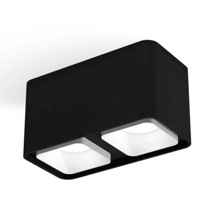 Комплект накладного светильника Ambrella light Techno Spot XS7851001 SBK/SWH черный песок/белый песок (C7851, N7701), в стиле Хай-тек, цвет черный