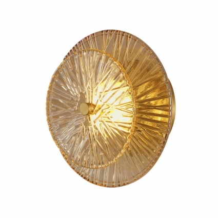 Настенный светодиодный светильник Moderli Brass V11022-WL в стиле модерн, цвет янтарный