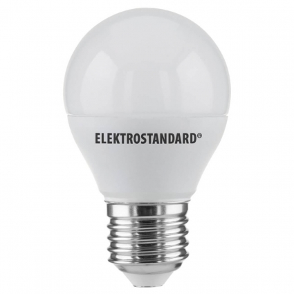 Лампа светодиодная Elektrostandard E27 7W 6500K матовая a048667 цвет белый