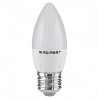 Лампа светодиодная Elektrostandard E27 8W 3300K матовая a048352 цвет белый, мощность 6 Вт