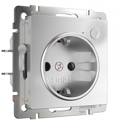 Розетка Wi-Fi Werkel серебряный W1171606 4690389176074 в современном стиле, цвет серебро