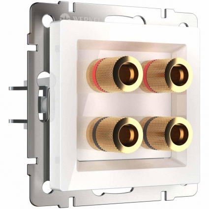 Акустическая розетка Werkel белая W1185001 4690389155536 в современном стиле, цвет белый