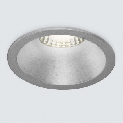 Встраиваемый светодиодный светильник Elektrostandard 15266/LED серебряный a055720 в современном стиле, цвет серебро
