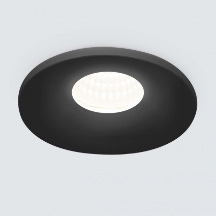 Встраиваемый светодиодный светильник Elektrostandard 15270/LED черный a056025 в современном стиле, цвет черный
