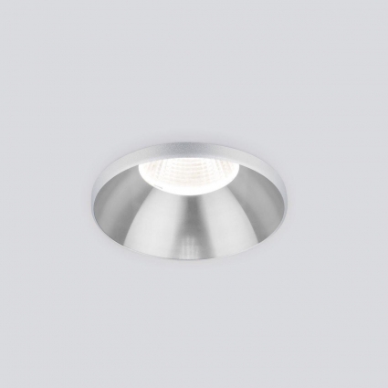 Встраиваемый светодиодный светильник Elektrostandard 25026/Led 7W 4200K SL серебро a056782 в современном стиле, цвет серебро