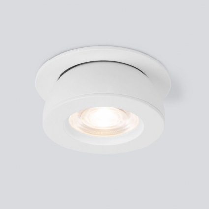Встраиваемый светодиодный светильник Elektrostandard Pruno 25080/LED белый a060941 в современном стиле, цвет белый