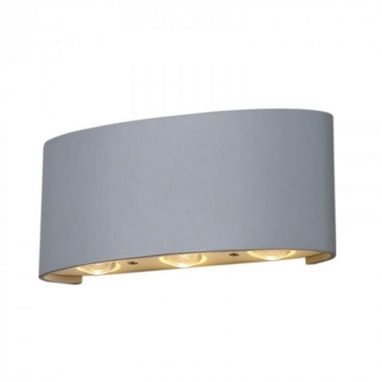 Уличный настенный светодиодный светильник Elektrostandard 1551 Techno LED Twinky Trio a038417 в стиле Хай-тек, цвет серый