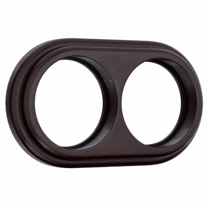 Рамка Werkel Legend на 2 поста венге W0025226 4690389166570 в стиле кантри, цвет коричневый