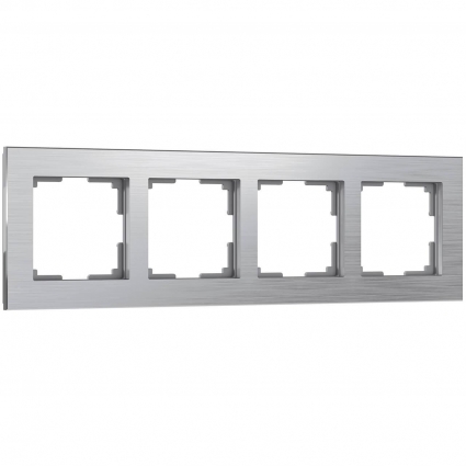 Рамка на 4 поста Werkel Aluminium алюминий W0041706 4690389158070 цвет серый