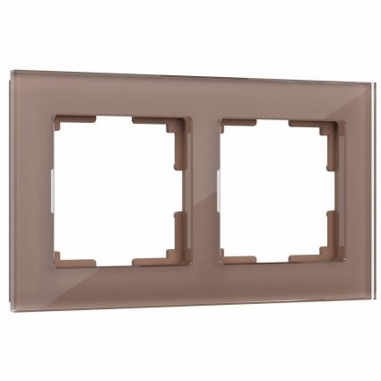 Рамка на 2 поста Werkel Favorit латте W0021142 4690389183416 в современном стиле