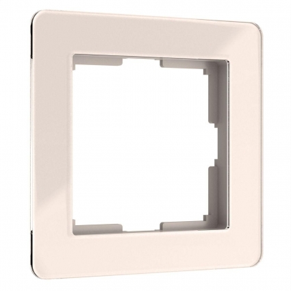 Рамка Werkel Acrylic на 1 пост айвори W0012743 4690389186271 в современном стиле