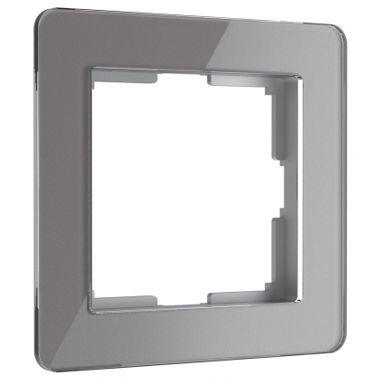 Рамка Werkel Acrylic на 1 пост графит W0012704 4690389184833 в современном стиле, цвет графит