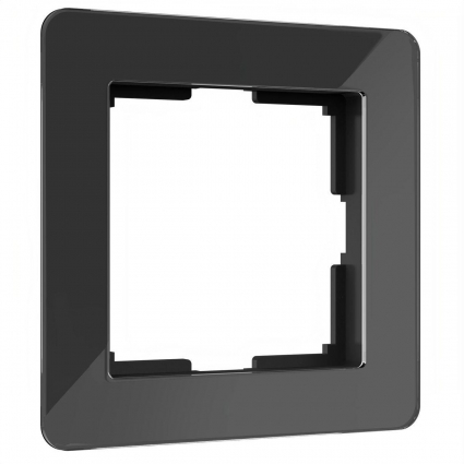 Рамка Werkel Acrylic на 1 пост черный W0012708 4690389184826 в современном стиле, цвет черный