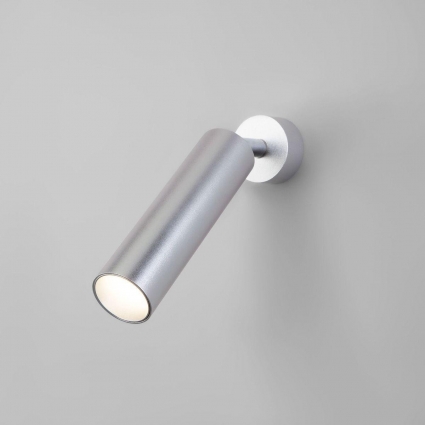 Светодиодный спот Eurosvet Ease 20128/1 LED серебро в современном стиле, цвет серебро