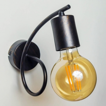Бра Adilux Tango Black Patina 10130 в стиле Хай-тек, цвет черный, мощность 60 Вт