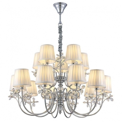 Подвесная люстра Newport Emilia 1175+10/C М0070204 в стиле модерн, цвет белый