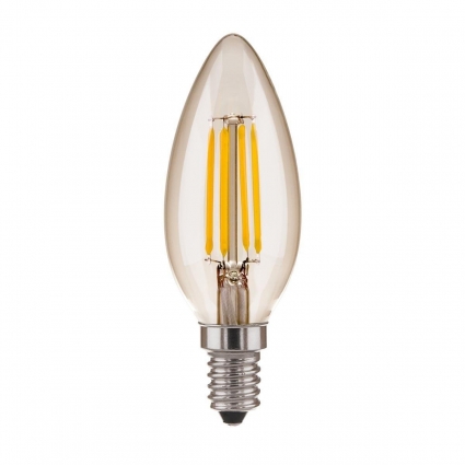 Лампа светодиодная филаментная Elektrostandard BLE1409 E14 9W 3300K прозрачная a049062 цвет прозрачный