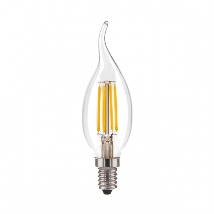 Лампа светодиодная филаментная диммируемая Elektrostandard E14 5W 4200K прозрачная a055830 цвет прозрачный