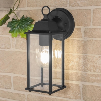 Уличный настенный cветильник Elektrostandard 1008D Brick черный a038438 в стиле кантри, цвет черный