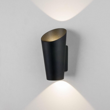 Уличный настенный светодиодный светильник Elektrostandard Tronc 1539 Techno Led черный a053448 в современном стиле, цвет черный