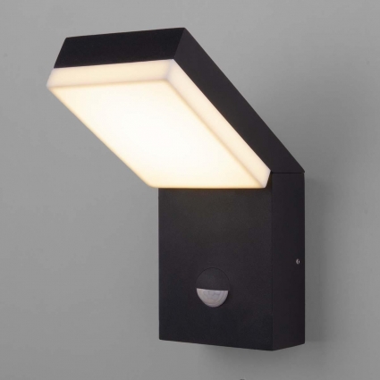 Уличный настенный светодиодный светильник Elektrostandard Sensor 1541 Techno Led черный a053946 в стиле Хай-тек, цвет черный
