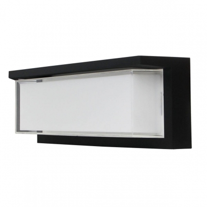 Уличный настенный светодиодный светильник Arte Lamp Ferro A5224AL-1BK в современном стиле, цвет черный