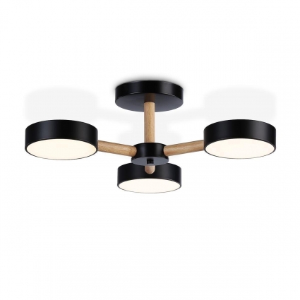 Потолочная светодиодная люстра Ambrella light Comfort LineTech FL4823 цвет черный, мощность 40 Вт