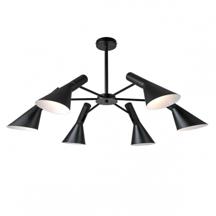 Подвесная люстра Kink Light Сеул 07033-6,19, в стиле Хай-тек, цвет черный