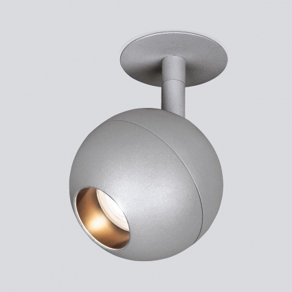 Встраиваемый светодиодный спот Elektrostandard Ball 9925 LED 8W 4200K серебро a053736 в современном стиле, цвет серебро