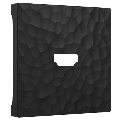 Лицевая панель Werkel Hammer для HDMI черный W1296008 4690389163241 в современном стиле, цвет черный