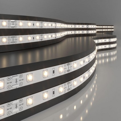 Светодиодная лента Elektrostandard 4,8W/m 60LED/m 2835SMD теплый белый 5M a040995, мощность 24 Вт