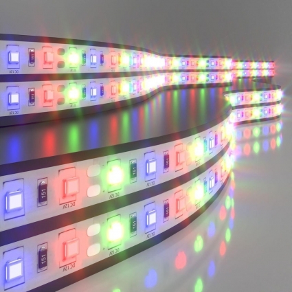 Светодиодная лента Elektrostandard 14,4 W/m 60LED/m 5050SMD RGB 5M a034874, мощность 72 Вт