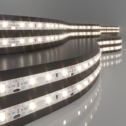 Светодиодная влагозащищенная лента Elektrostandard 4,8W/m 60LED/m 2835SMD теплый белый 5M a052956, мощность 24 Вт