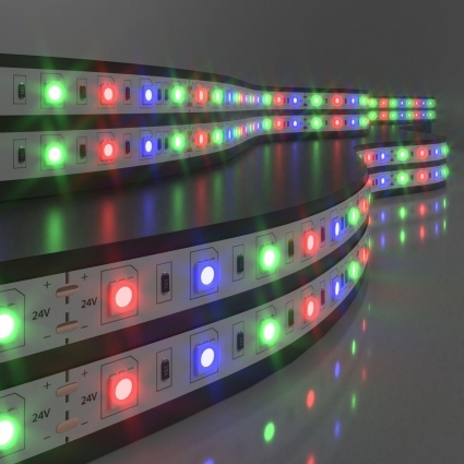 Светодиодная лента Elektrostandard 14,4W/m 60LED/m 5050SMD RGB 5M a052977, мощность 72 Вт