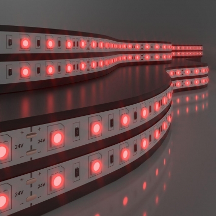 Светодиодная лента Elektrostandard 14,4W/m 60LED/m 5050SMD красный 5M a052973, мощность 72 Вт