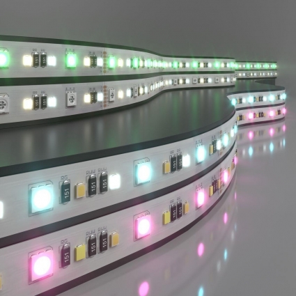 Светодиодная лента Elektrostandard 16W/m 90LED/m 5050+2835+2835SMD MIX RGB/теплый/холодный белый 5M a053707 мощность 80 Вт