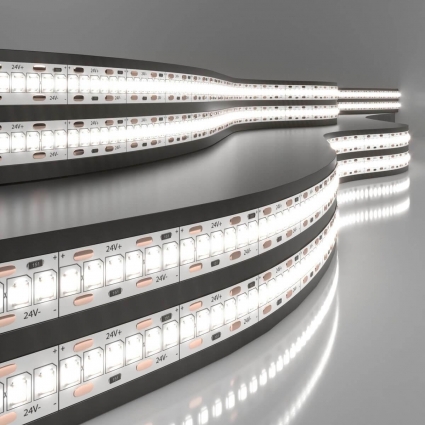 Светодиодная лента Elektrostandard 24W/m 240LED/m 2835SMD дневной белый 5M a052980 мощность 120 Вт