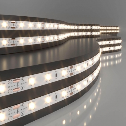 Светодиодная лента Elektrostandard 4,8W/m 60LED/m 2835SMD теплый белый 5M a052953, мощность 24 Вт