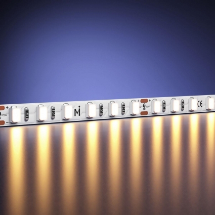 Светодиодная лента Maytoni 9,6W/m 120LED/m 2835SMD теплый белый 5M 201108, цвет белый, мощность 48.00 Вт