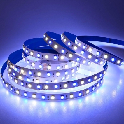 Светодиодная лента Apeyron 14,4W/m 60Led/m 5050SMD разноцветная 5M 00-512, мощность 72 Вт