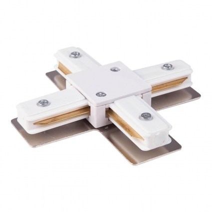 Коннектор X-образный Elektrostandard TRC-1-1-X-WH a039585 в современном стиле, цвет белый