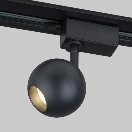 Трековый светодиодный светильник Elektrostandard Ball черный 8W 4200K LTB76 a053741 в современном стиле, цвет черный