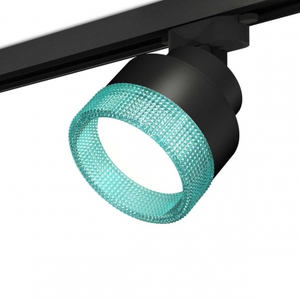 Комплект трекового светильника Ambrella light Track System XT (A2526, A2106, C8102, N8488) XT8102043, в стиле модерн, цвет голубой