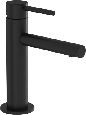 Смеситель для раковины VitrA Origin A4255636WTC матовый черный однорычажный, длина излива 12.5 см