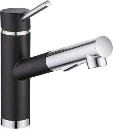 Смеситель для кухни Emar Quartz 3012 морион однорычажный, черный