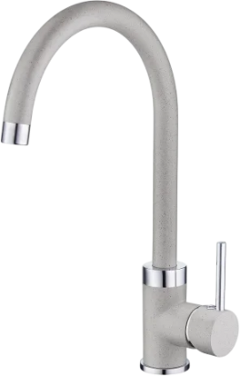 Смеситель для кухни Emar Quartz 3004 барит однорычажный, серый